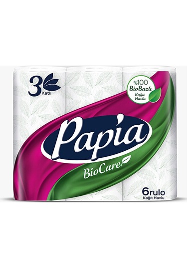 Papia Kağıt Havlu 6'lı Biocare