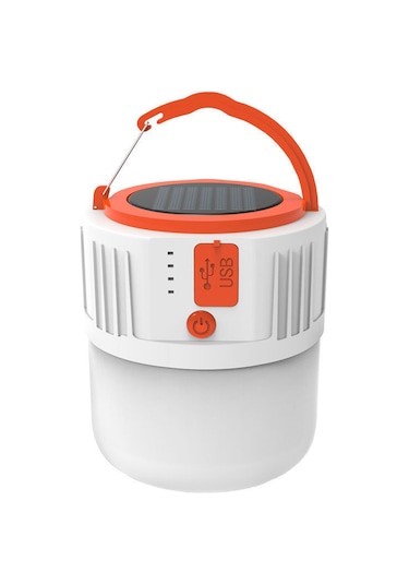 Gajeena Güneş Enerjili 80w Led Feneri, 42 Led Işık, 5 Mod, Usb Çıkışlı, Ev Acil Ve Bahçe Kullanıma Uygun, 3 Li-poly Batarya İle 5-8 Saat Süre