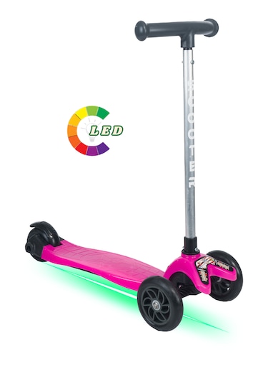Tois Colorwase Led Işıklı 4 Kademeli 3 Tekerlekli Scooter Pembe