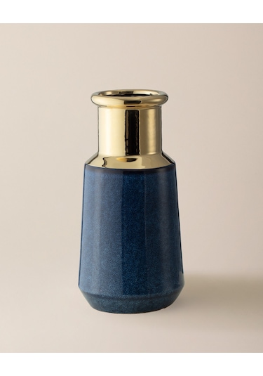 Madame Coco Africain Seramik Vazo - Mavi