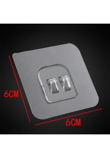 Novahub Jms 10 Adet Şeffaf Asma Kancaları Duvara Monte Depolama Rafı Güçlü Kendinden Yapışkanlı Yapış Mutfak Banyo Organizatör Tutucu Şeffaf