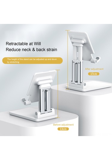 Springsun Düzenleyici Yükseklik Ve Açı, Çift Çubuklu, Çok Uyumlu, Çevrilir Masaüstü Telefon Ve Tablet Tutucu, Kaymazsız Taban, Siyah Model T7 Siyah
