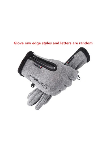 Wezone Kış Spor Eldiveni: Dokunmatik, Rüzgar Geçirmez, Suya Dayanıklı, Sürüş Ve Kayak İçin Isıtmalı Erkek Eldiveni Gri