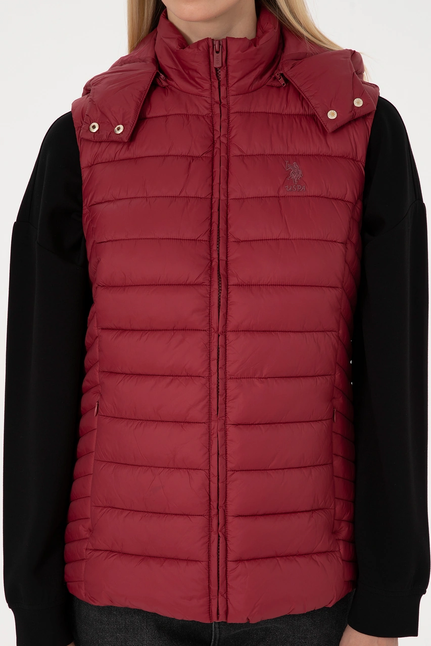 U.s. Polo Assn. Kadın Yelek Dokuma 50307992-vr104 Koyu Frambuaz/dark Raspberry