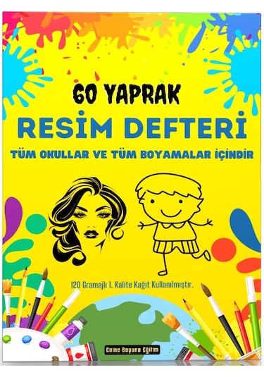 Okul Resim Defteri A-4 120 Gr