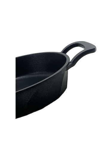 4 Parça Süper İkili Döküm Tava Sahan Seti Siyah