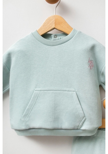 U.S. Polo Assn. U.s.polo Assn Kız Bebek 2li Takım - Su Yeşili SU YEŞİLİ