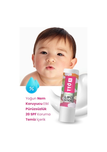 Tto X Çocuklara Özel 20 Spf Korumalı Lipstick