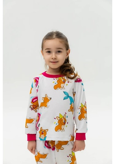 Optovıckoff Kız Çocukları İçin Köpekli Pijama 268662663 Pembe