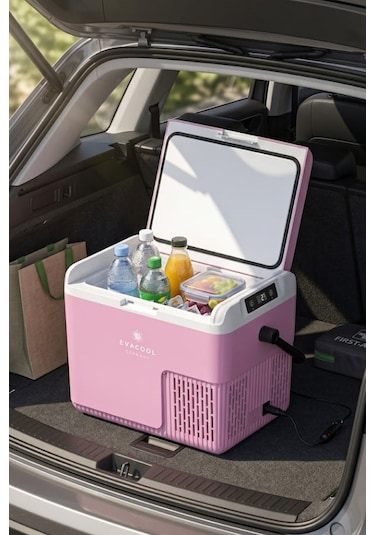 Evacool Evag20 12/24v Pembe 18 Litre Kompresörlü Oto Buzdolabı