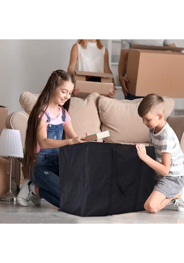 Youmex 2 Adet Siyah Büyük Kapasiteli Oxford Kumaş Seyahat Çantası - Güçlü Fermuar Ve Taşıma Kolleriyle Giysi Depolama, Taşınma Ve Seyahat İçin Siyah