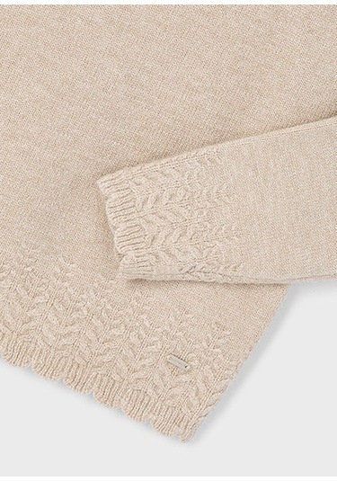 Mayoral Bej Kız Çocuk Örgü Kazak 4302 Bej