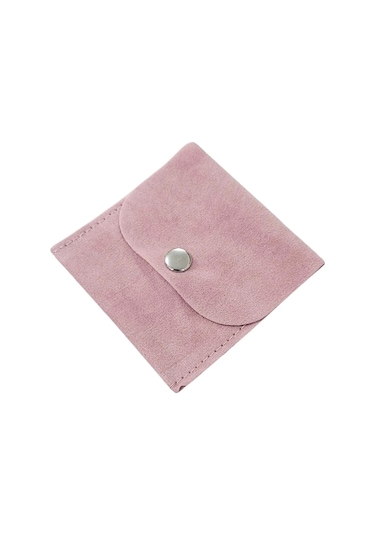 Kadife Süet Zarf Kese Pudra 10 Adet 7x7 Cm Boy Takı, Altın Kesesi Çıtçıtlı