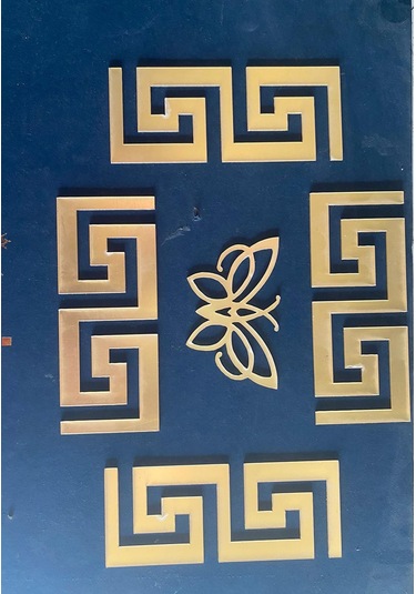 Dekoratif Ayna Gold 20 Adet 5x12 Plexi 8x5cm1ad.kelebek Hediye Altın