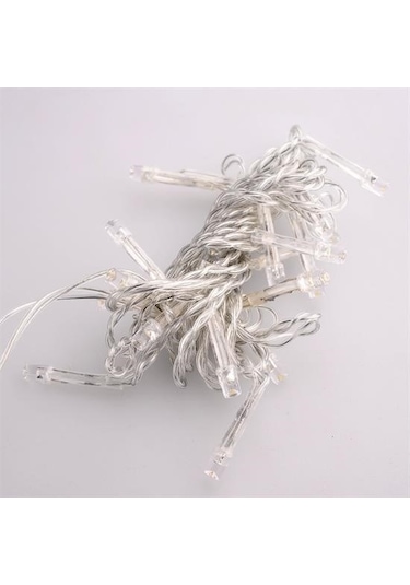 Buffer 100 Ledli 8 Fonksiyonlu 10 Metre Led Aydınlatma Dekor Lambası Beyaz