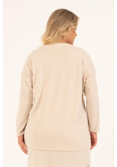Myline Basic Triko Hırka - Bej