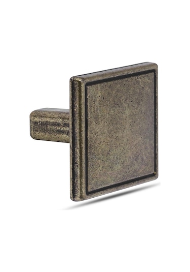 Badem10 Nobel Art Düğme Kulp Kare Çekmece Dolap Kapak Kulpu Kulbu Metal