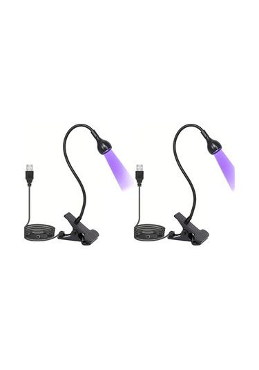 Xurunkeji Taşınabilir Ev Tırnak Lambası Led Tırnak Kurutucusu Tırnak Kürleme Lambası Siyah Kaz Boynu Ve Jel Tırnaklar İçin Uygun Klipsli