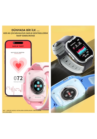 Wonlex CT24 Mini Sim Kartlı 4G Video Görüşme Gps Takip Akıllı Saat (İthalatçı Garantili)