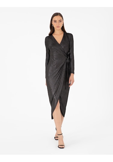 Pierre Cardin Kadın Siyah Elbise Örme 50296431-vr046 Siyah