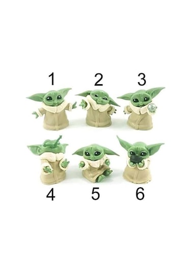 Star Wars 3D Baby Yoda Mini Figür Oyuncak 6cm