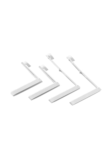 Geeroyoo Kaymayı Önleyen Ve Yatak Çarşafını Sabitleyen 4'lü Pratik Tutucu, Beyaz Renk, Abs Malzeme Beyaz