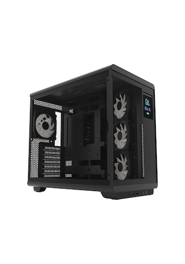 Hawk Gaming Hc710 850w 80+ Bronze Argb Akvaryum Atx Mid Tower Siyah Gaming Kasa