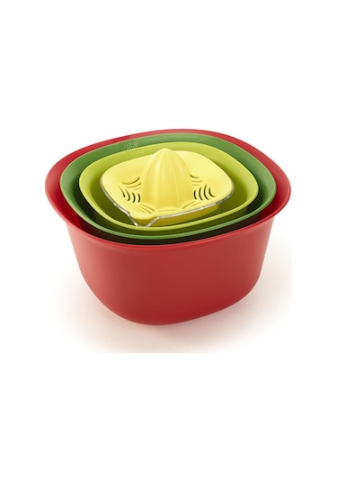 Ultraform Intro Kırmızı 5 Parça Karıştırma Kabı Seti