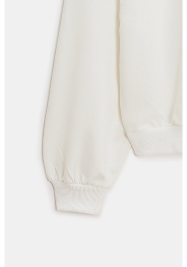 Sââde Kadın Oversize Kapüşonlu Basic Hoodie Sweatshirt Ekru Sââde Kadın Oversize Kapüşonlu Basic Hoodie Sweatshirt Ekru