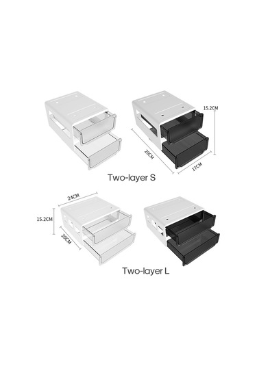 Masa Altı Görünmez Çekmece Kırtasiye Organizatör Yatakhane Beyaz Beyaz