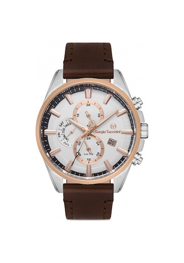 St.1.10252.2 Sergio Tacchini Kol Saati 45 Mm / Kahverengi Gri