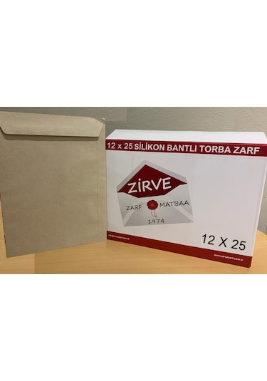 Torba Zarf 12x25 90 Gram İ.kraft Silikonlu 500 Adet