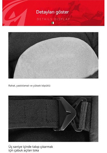 Eternal Luck Motosiklet Diz Pedleri Siyah