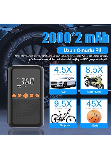 Mts Czk-5621 Şarjlı Lastik Şişirme Cihazı