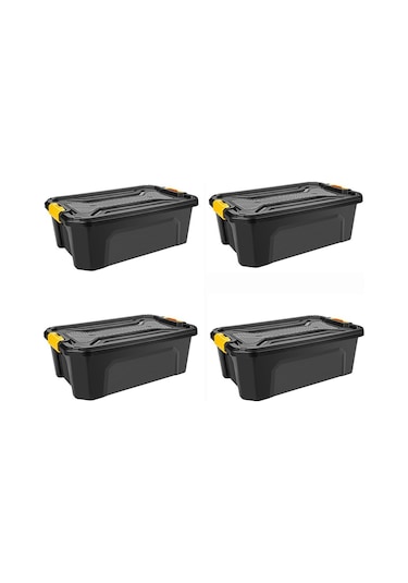 Kamp Malzemeleri Düzenleyici Organizer Set 30 Litre X 4 Adet Siyah