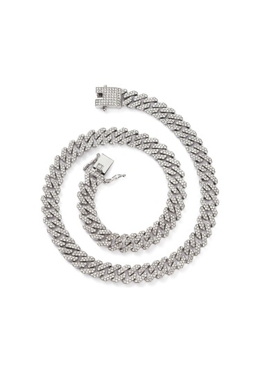 Relaxed Kişiselleştirilmiş Eşkenar Dörtgen Alaşımlı Çok Satan Aksesuarlarla Erkekler Ve İçin Doğrusal Hip-hop Çelik Kolye 57054755