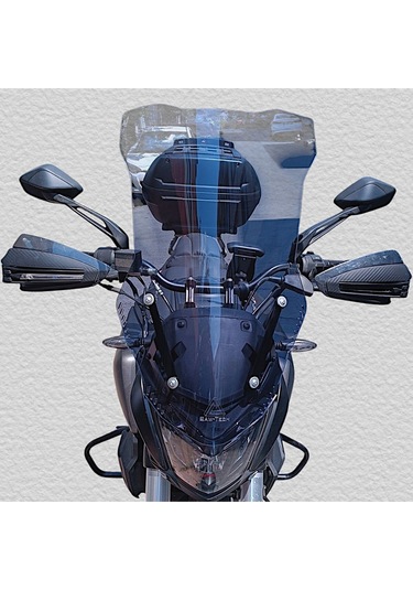 Dominar 250 Dominar 400 Tur Camı Montaj Demiri + Destek Cam Yükseklik 60cm X Üst Genişlik 40cm