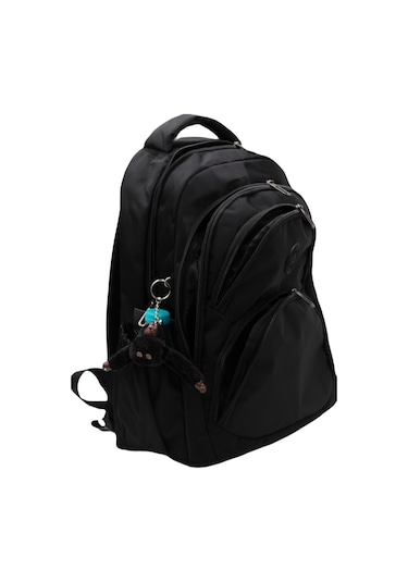 Özel Su İtici Kumaş Siyah Unisex Okul Çantası 34600