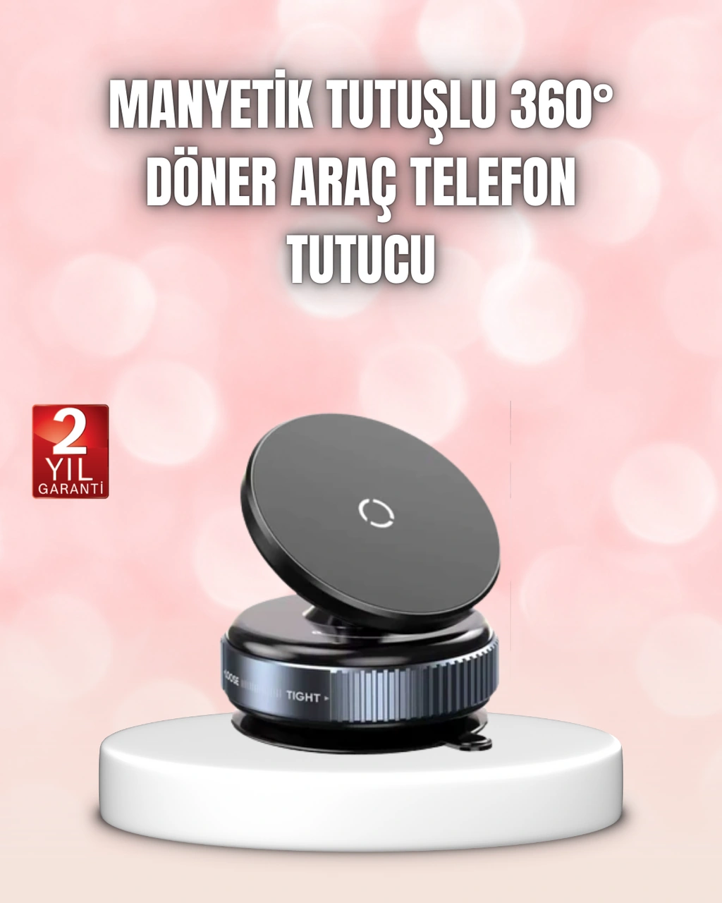 Vakumlu Manyetik Araç İçi Telefon Standı Standart