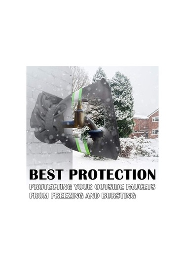 Novahub 6 Adet Kış Dış Mekan Musluğu Don Korumalı Kapak Bahçe Musluğu Anti-ze Yeniden Kullanılabilir Kapak Yansıtıcı Şeritli