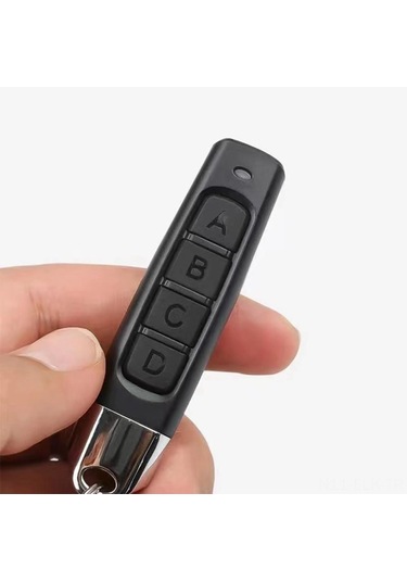 Xindoker 10 Adet 433mhz 4 Tuşlu Kablosuz Kumanda, Garaj Kapısı Açıcı Klonlama Anahtarı, Siyah Kasa, Siyah Tuşlar, Paspas Tipi