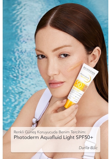 Bioderma Photoderm Aquafluid Light SPF50+ Tüm Ciltler için Yüksek Koruma Sağlayan Renkli Güneş Kremi 40 ML