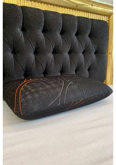 Rudu Ortopedik, Siyah Kılıf Visco Visko Bütün Sünger Yastık 60x40x15 Cm 1250 Gr Omuz/boyun Destekli Siyah