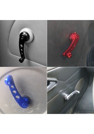 Padalink Evrensel Alüminyum Araba Cam Kolu - Kolay Montaj, 20 Dakikada Takılır, Siyah/mavi/kırmızı/gümüş Renk Seçenekleri