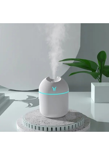 Dashanshop Ultra Sessiz Mavi Usb Nemlendirici Gece Lambası Taşınabilir Yatak Araç Ofis