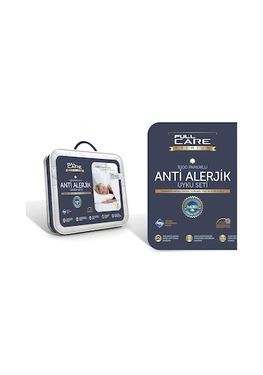 Caretex %100 Pamuklu.Antialerjik Çift Kişilik Fullcare Uyku Seti