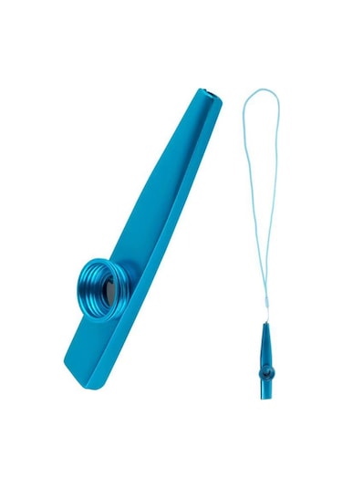 Mk-02b Metal Kazoo İp Askılı Alüminyum Alaşım Mavi