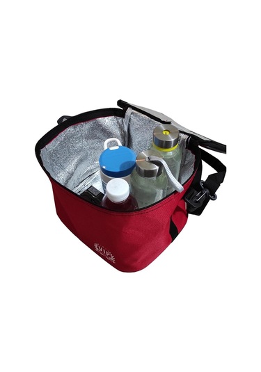 Vip Termos Çanta 11 L Plaj Tipi Buzluk Soğutucu Çanta Kırmızı