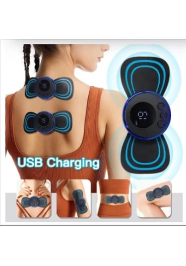 Taşınabilir Mini Ems Elektrikli Boyun Masajı Vücut Masajı Servikal Boyun Sırt Masajı Kas Terapisi Basınç Sı Vücut Rahatlatıcı Makinesi Çok Renkli
