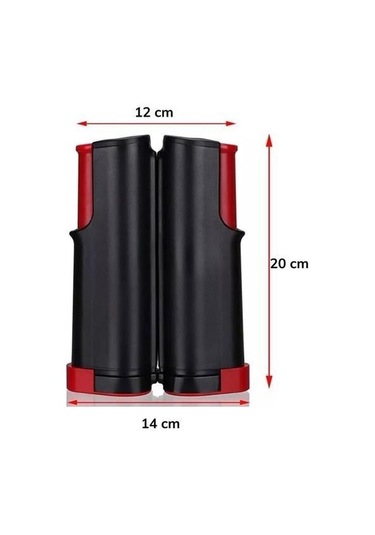 Buffer Teleskopik Taşınabilir Kaymaz Ping Pong Masa Tenisi Filesi Aparatı Mavi